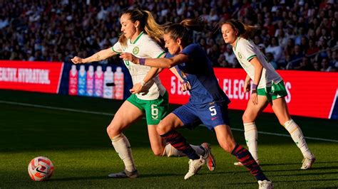 USA women's soccer beats Ireland 1-0 at Citypark